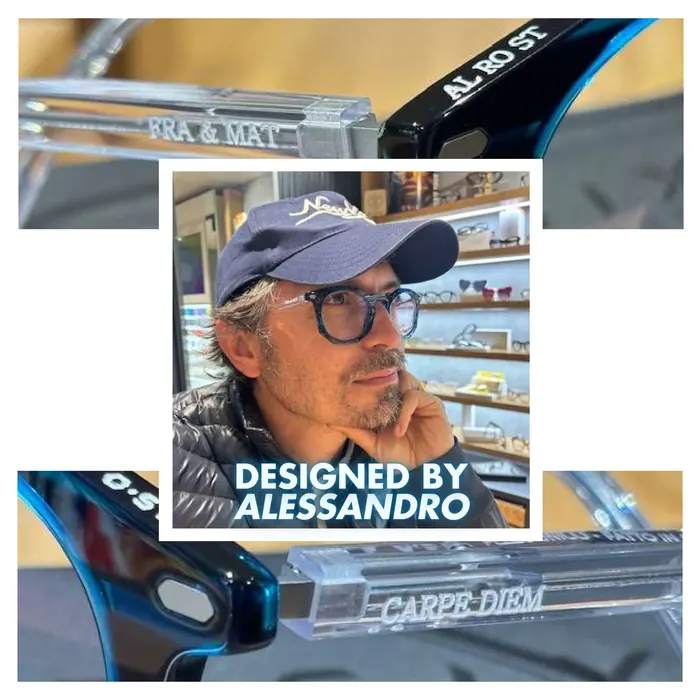 Occhiale su misura progettato da un cliente My Vision